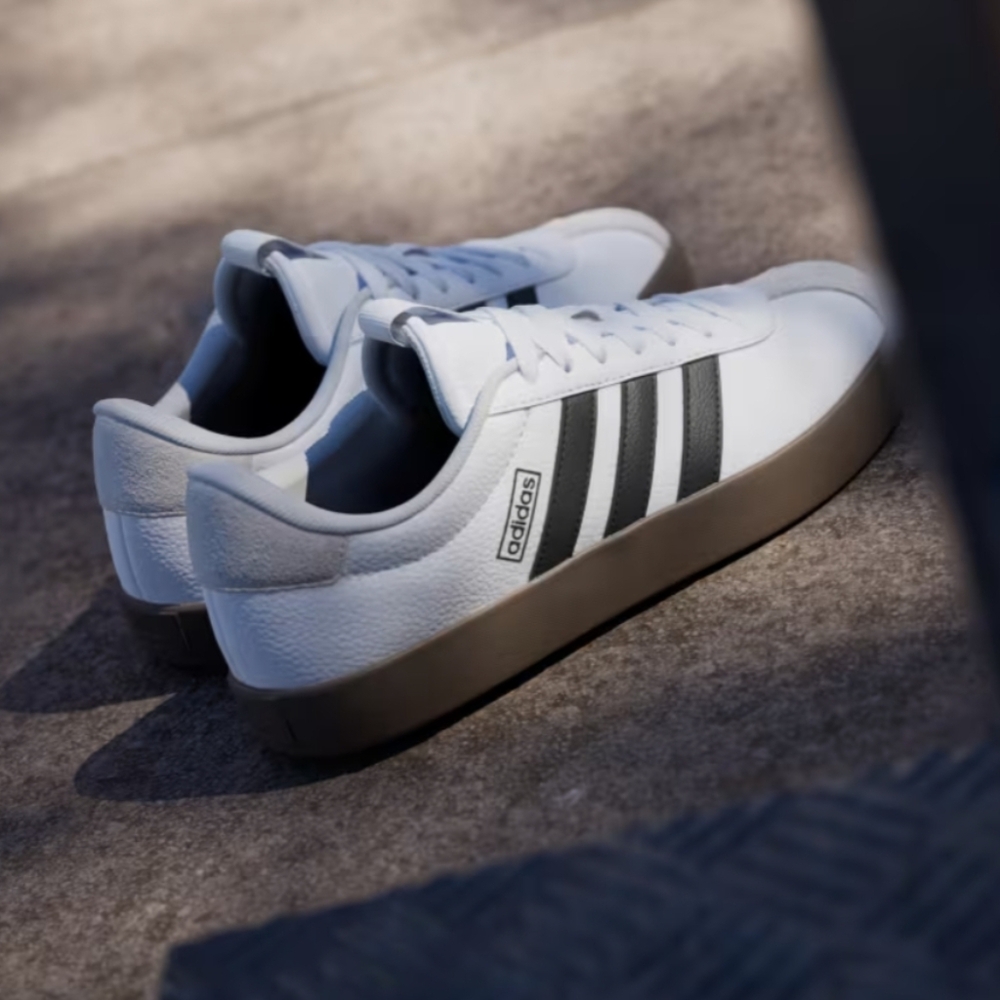 Adidas Women's size 11 VL Court  3.0 Shoes-Cloud White/Core Black/Grey One-NWT - Picture 5 of 16